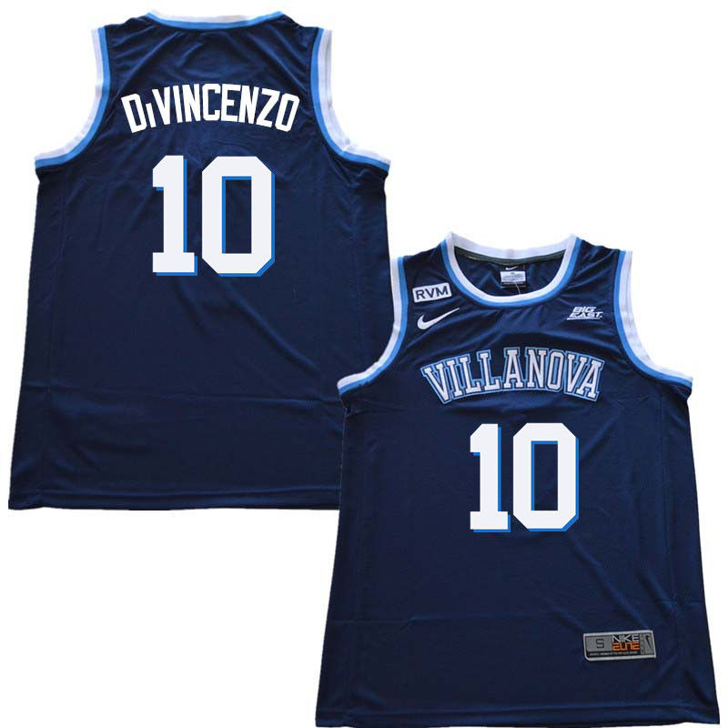 2018 Men #10 Donte DiVincenzo Willanova Wildcats College Basketball Jerseys Sale-Navy - Click Image to Close